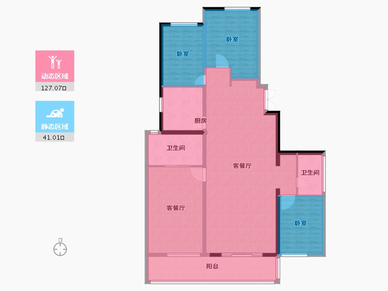 河南省-郑州市-融创金林金水府-153.00-户型库-动静分区