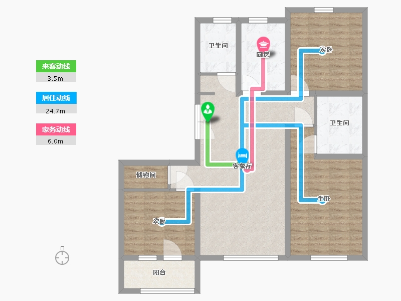 山东省-青岛市-城投悦动湾-98.00-户型库-动静线