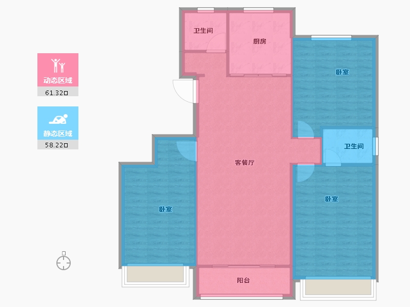 河南省-安阳市-丛台金悦湾-110.00-户型库-动静分区