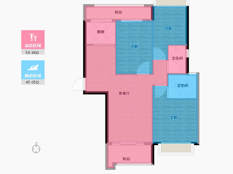 福建省-南平市-旭日城-93.00-户型库-动静分区