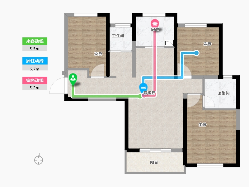 河南省-洛阳市-科弘国风龙樾-91.00-户型库-动静线