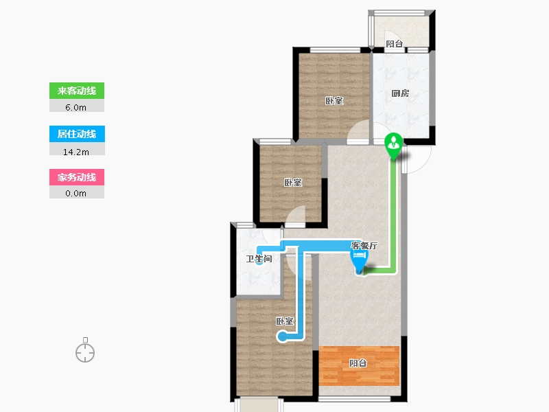 新疆维吾尔自治区-乌鲁木齐市-乌鲁木齐恒大名都-94.00-户型库-动静线