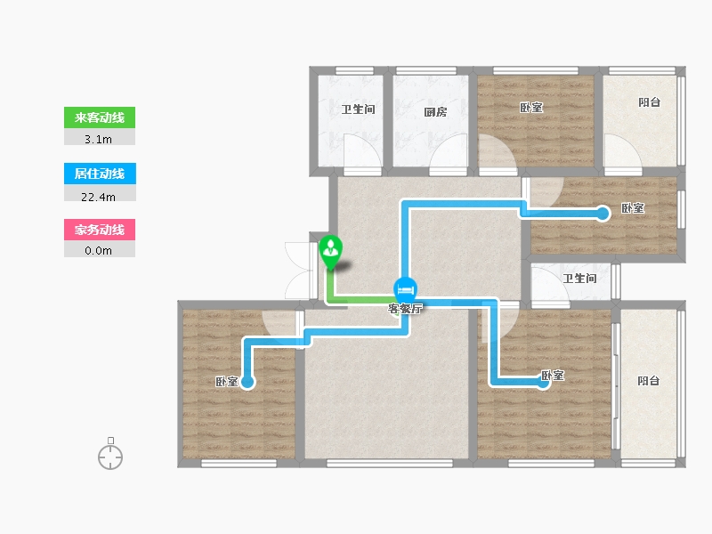 山东省-菏泽市-格兰云天-124.00-户型库-动静线