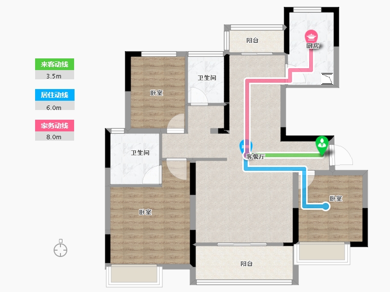 河南省-焦作市-建业星天地-100.00-户型库-动静线