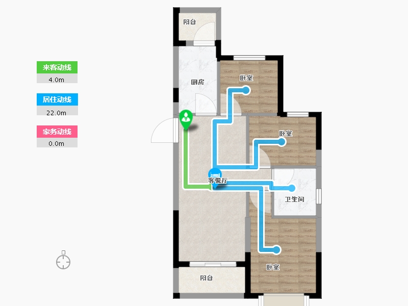 安徽省-合肥市-恒大未来城-72.36-户型库-动静线