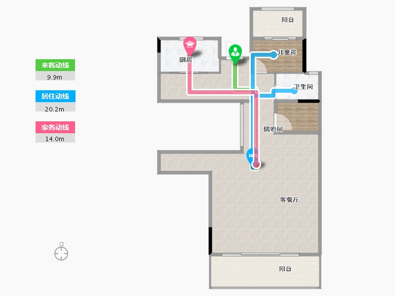 福建省-漳州市-碧桂园阳光城十里江湾-184.00-户型库-动静线