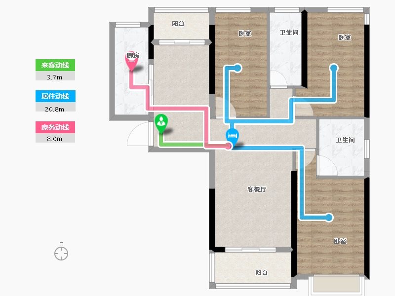 河南省-郑州市-御品蔚来云城-108.00-户型库-动静线