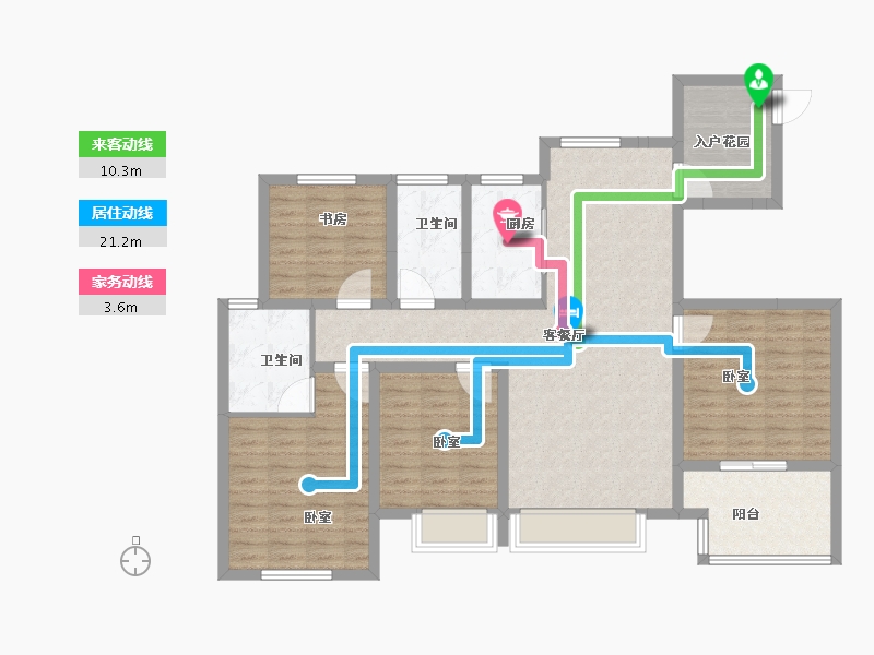 河南省-安阳市-内黄绿城国际-117.50-户型库-动静线