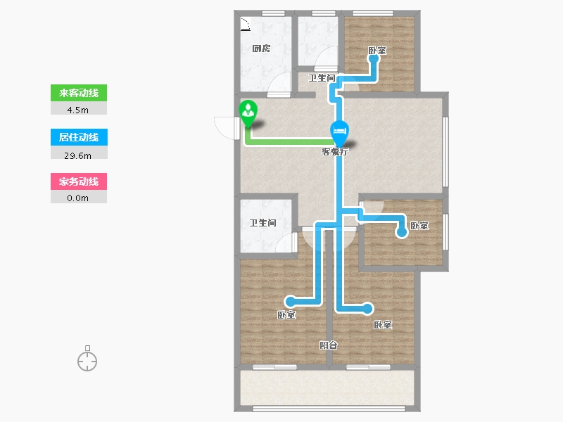 山东省-菏泽市-菏泽佳和广场-131.00-户型库-动静线