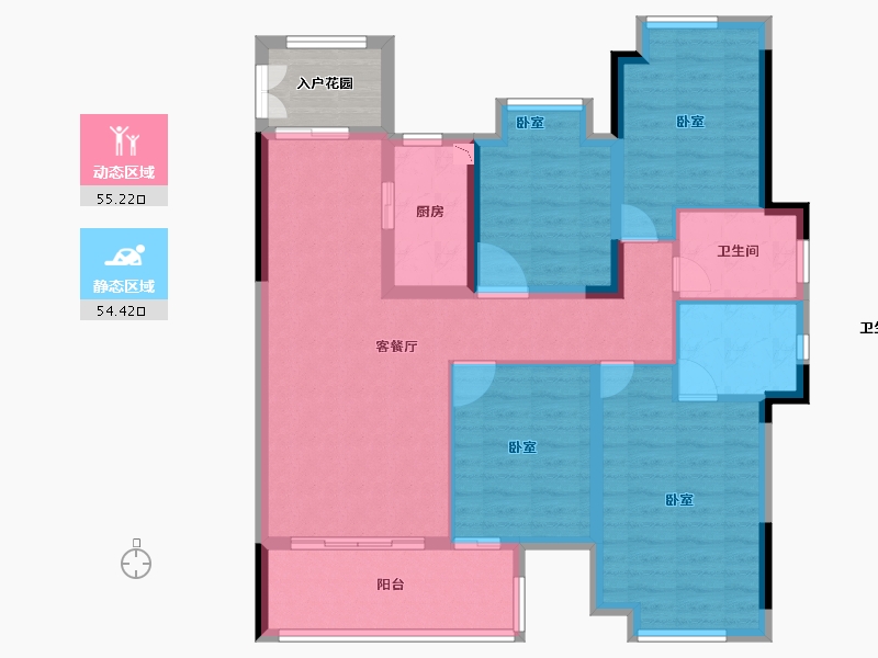 福建省-莆田市-保利云上-102.00-户型库-动静分区