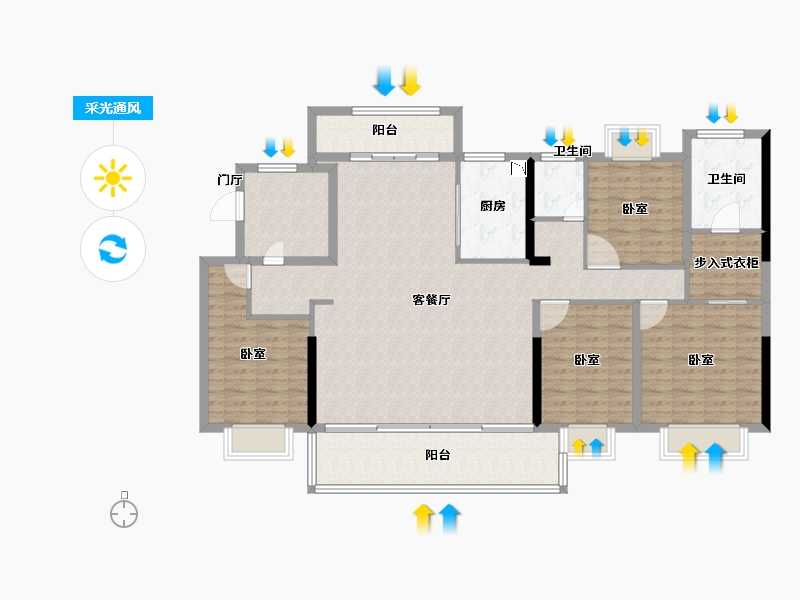 福建省-莆田市-中科·东庄城-140.99-户型库-采光通风