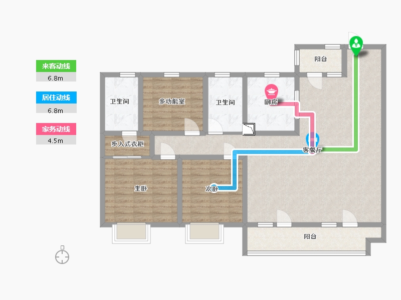 山东省-青岛市-鲁班国汇城儒苑-112.00-户型库-动静线