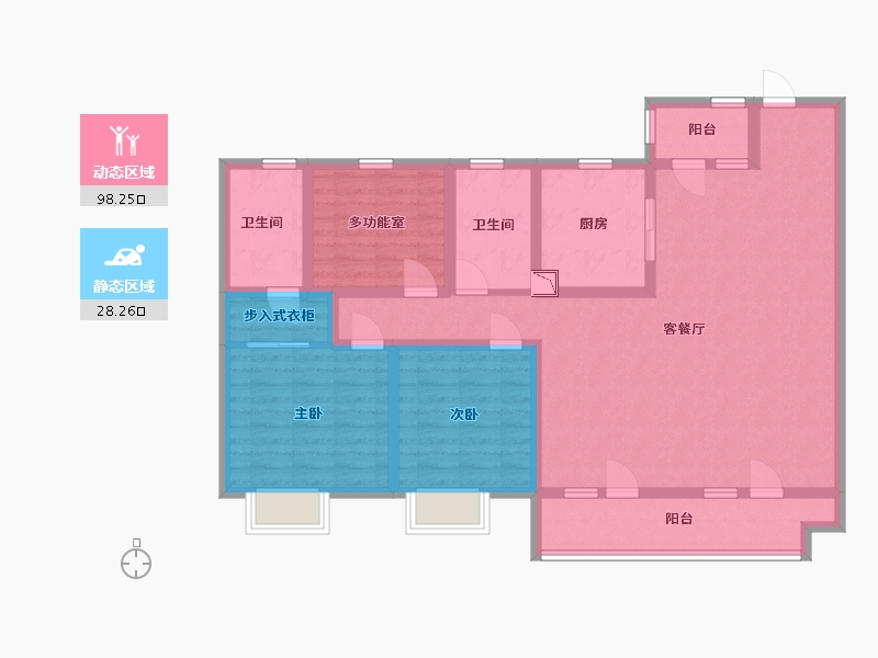 山东省-青岛市-鲁班国汇城儒苑-112.00-户型库-动静分区