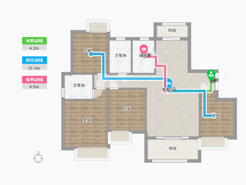 江西省-吉安市-宜家学苑-102.40-户型库-动静线