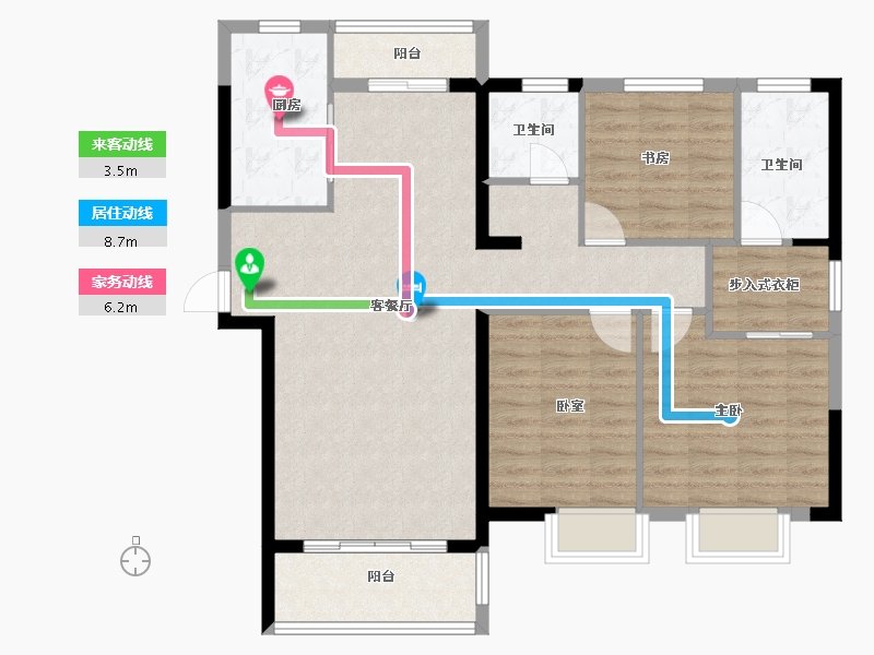 河南省-洛阳市-现代森林国际城-102.26-户型库-动静线