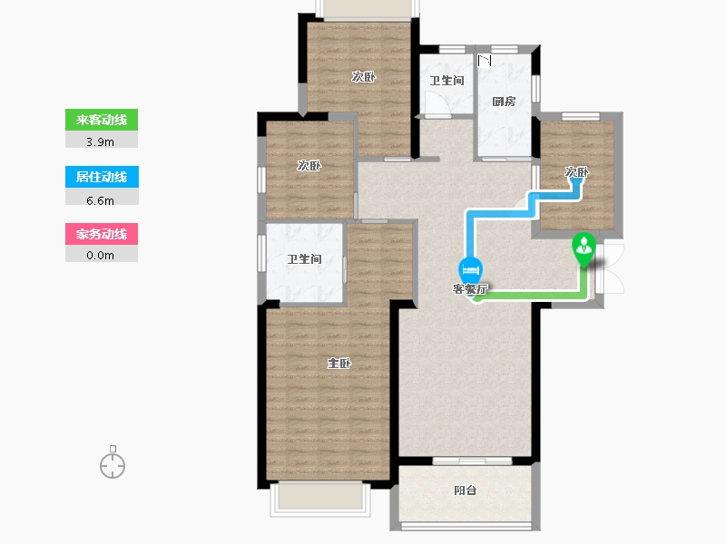 江西省-宜春市-金马御龙府-113.60-户型库-动静线