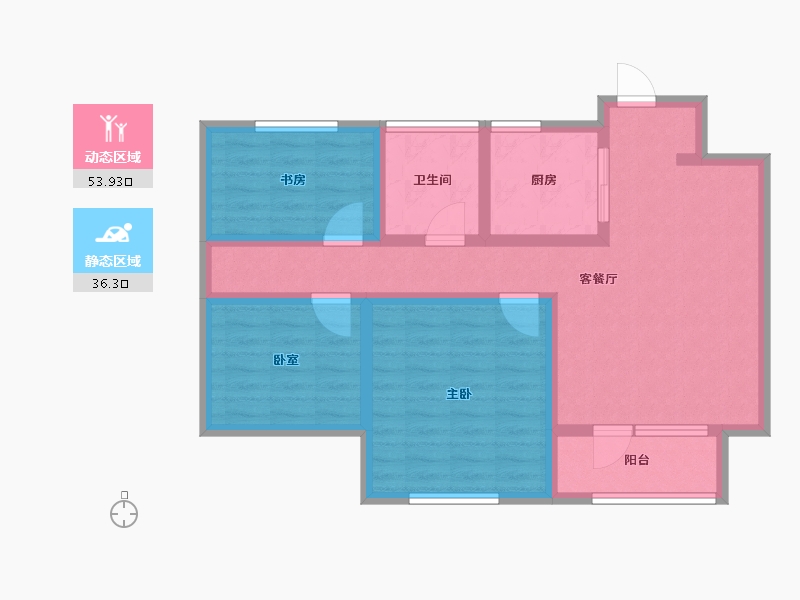 山东省-烟台市-鑫发小区东区-78.99-户型库-动静分区