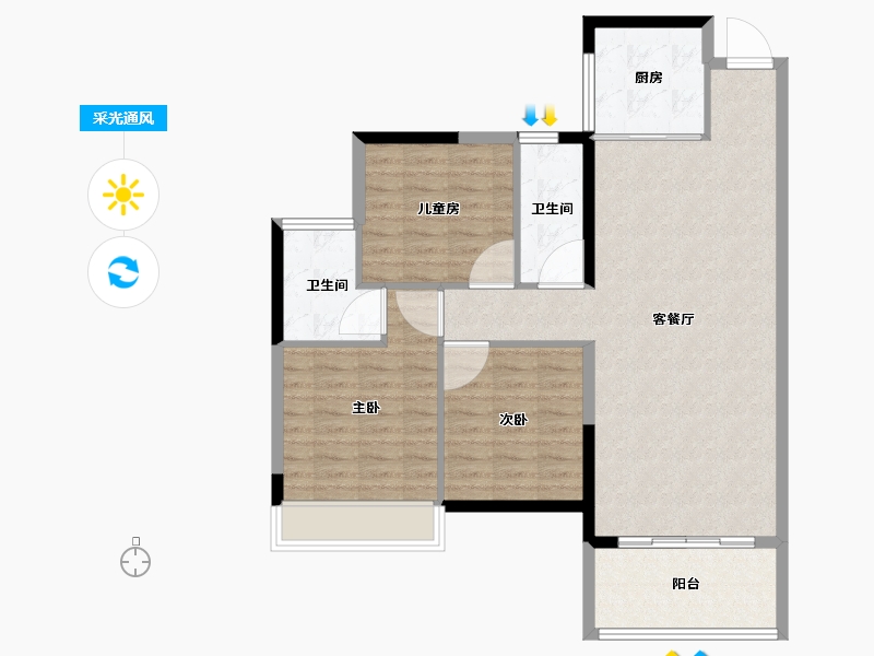 福建省-南平市-正达U活街-92.00-户型库-采光通风