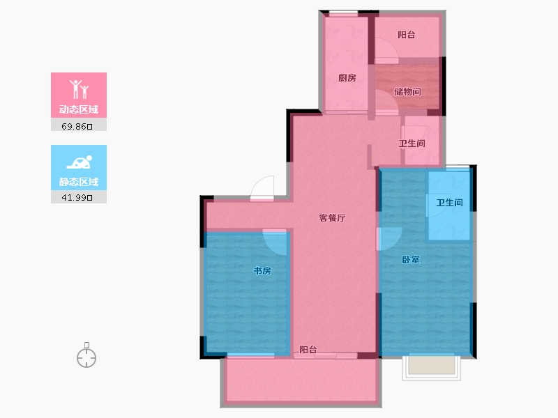 安徽省-合肥市-高速时代御府-99.01-户型库-动静分区