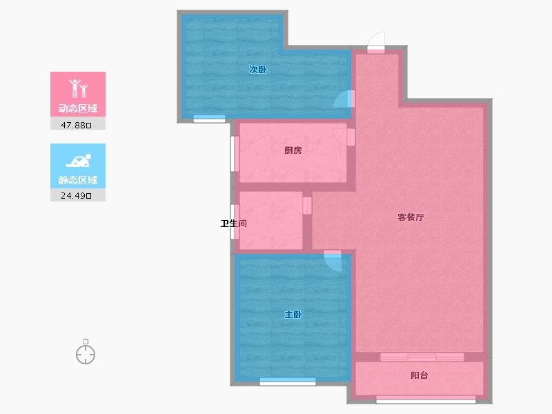 山东省-济南市-映月紫云城-63.60-户型库-动静分区