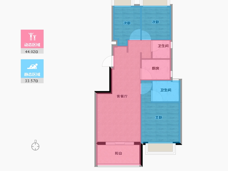 福建省-南平市-三迪溪山九境-70.00-户型库-动静分区