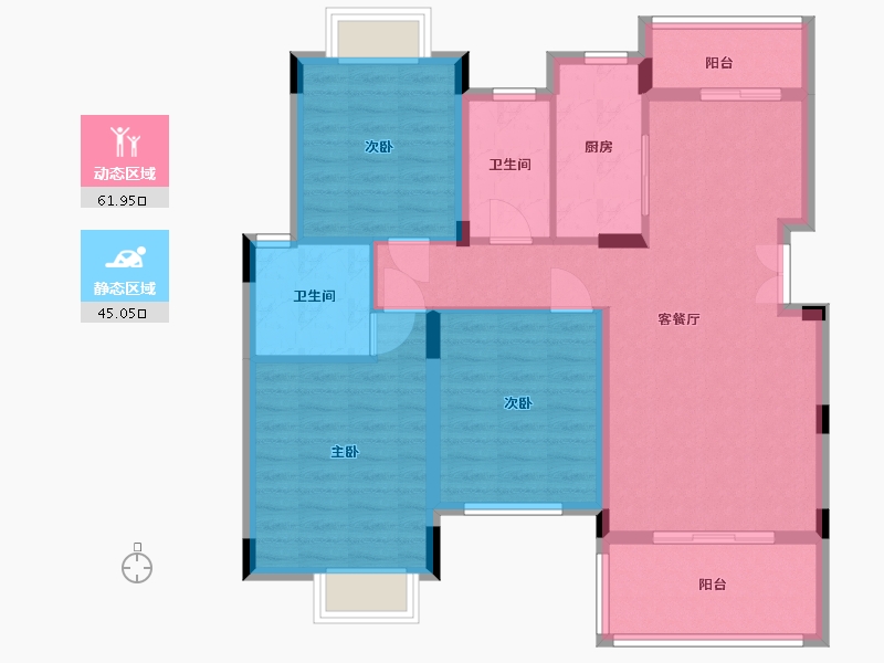 江西省-南昌市-春天里-96.00-户型库-动静分区