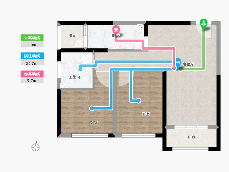 河南省-郑州市-玲珑郡-69.22-户型库-动静线