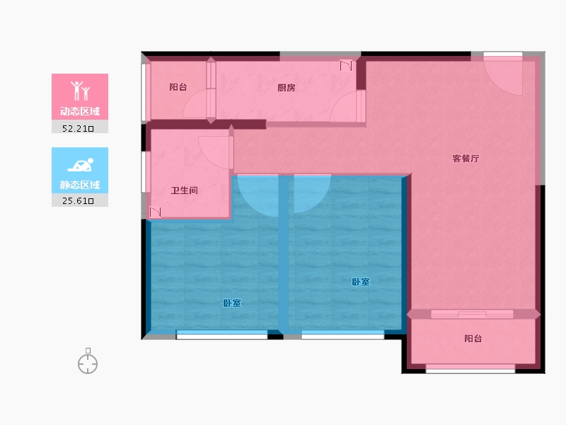 河南省-郑州市-玲珑郡-69.22-户型库-动静分区