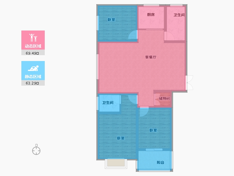 河南省-安阳市-天和人家-120.03-户型库-动静分区