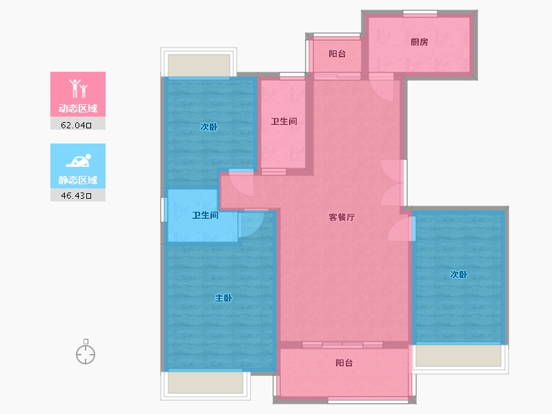 江西省-宜春市-洲阳世纪城-97.12-户型库-动静分区