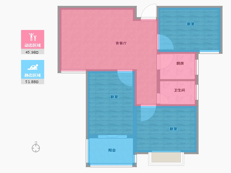 河南省-安阳市-天和人家-88.00-户型库-动静分区