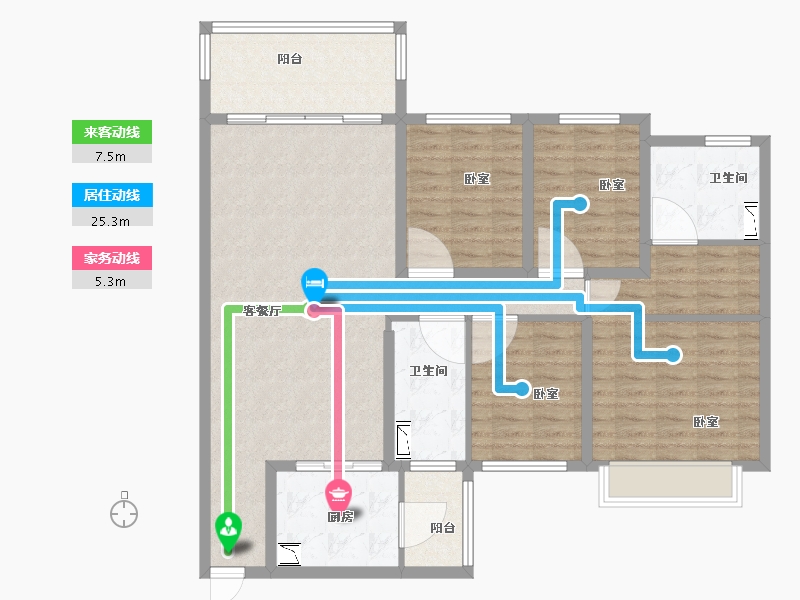 山东省-菏泽市-恒大绿洲-114.36-户型库-动静线