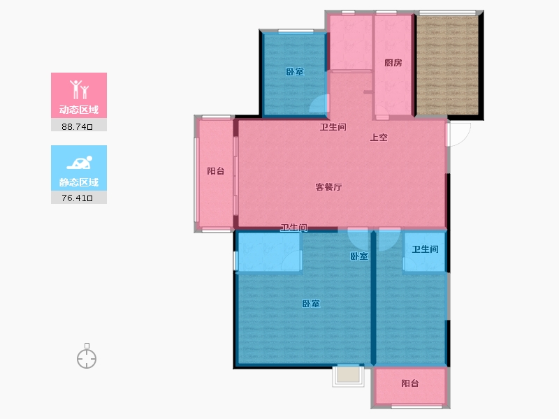 河南省-郑州市-亚星金运外滩-153.00-户型库-动静分区