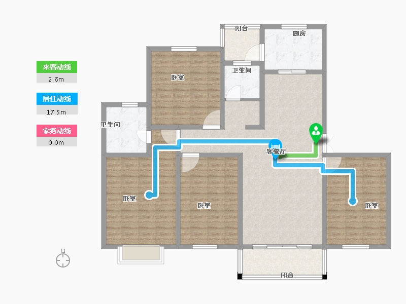 河南省-安阳市-天宏美好生活家园-142.00-户型库-动静线