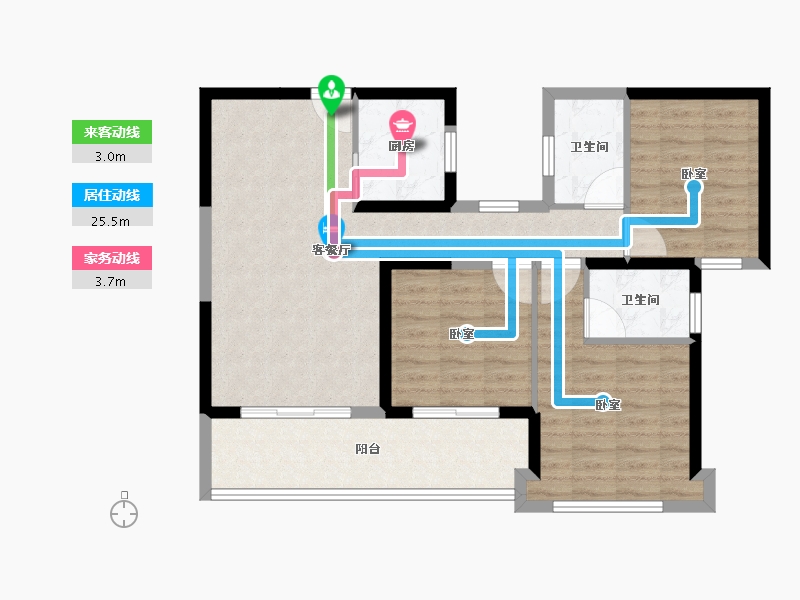 福建省-莆田市-皇庭美域·丹郡-87.00-户型库-动静线