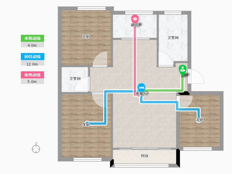 山东省-威海市-茂铭逸品学府-95.00-户型库-动静线