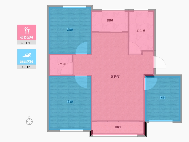 山东省-威海市-茂铭逸品学府-95.00-户型库-动静分区