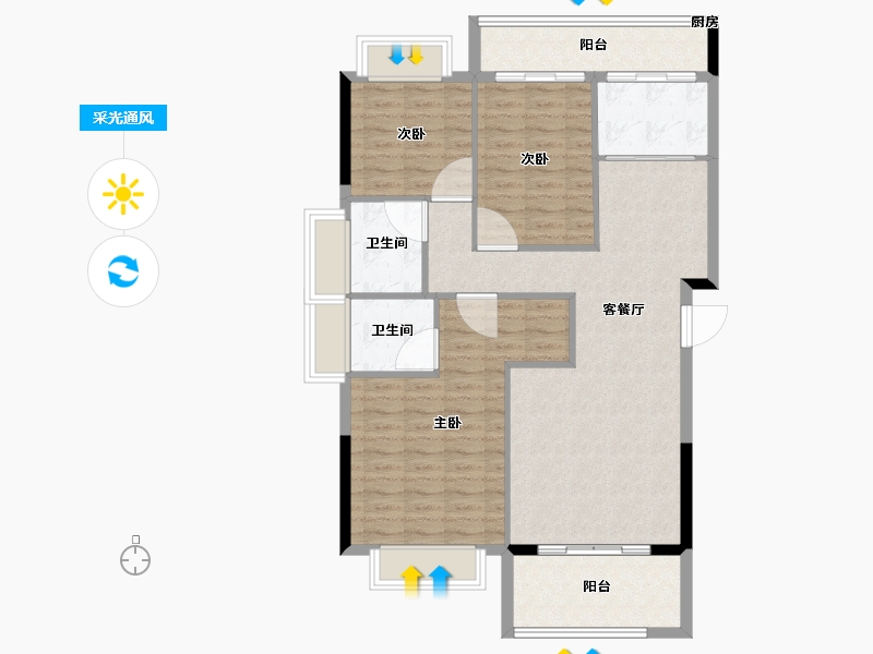 福建省-南平市-旭日城-99.99-户型库-采光通风