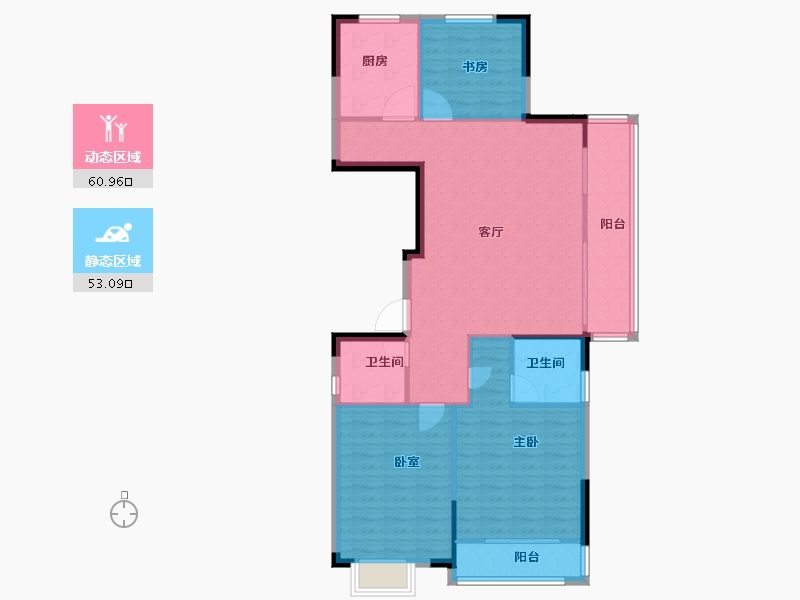 河南省-洛阳市-现代森林国际城-104.18-户型库-动静分区