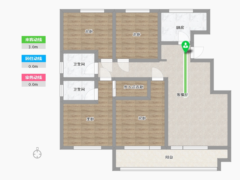 山东省-青岛市-金墨华府-104.81-户型库-动静线