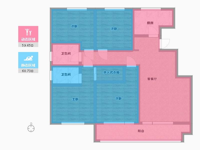 山东省-青岛市-金墨华府-104.81-户型库-动静分区