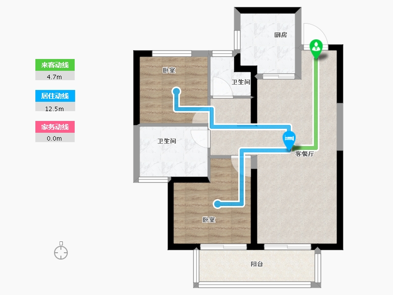 河南省-郑州市-融侨悦城-71.00-户型库-动静线