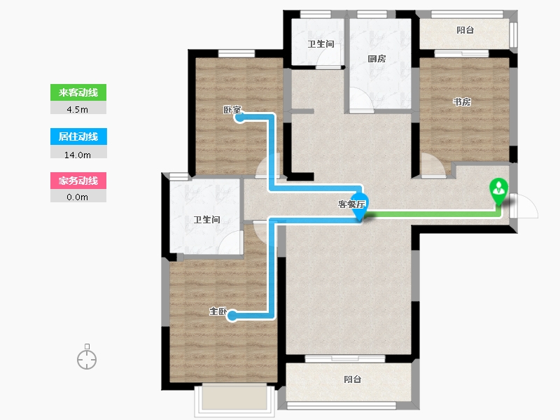 河南省-安阳市-多伦公园里-95.96-户型库-动静线