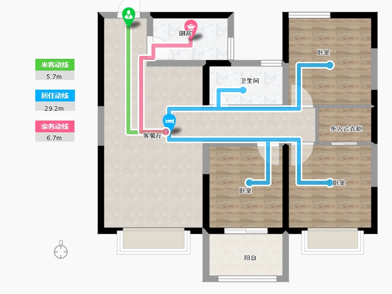 河南省-安阳市-润安枫林台-88.00-户型库-动静线