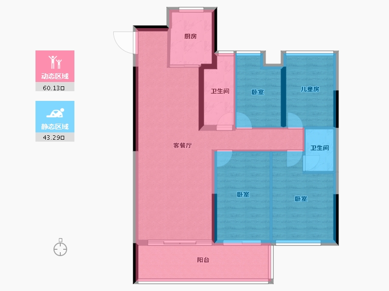 福建省-莆田市-建发玺院-93.00-户型库-动静分区