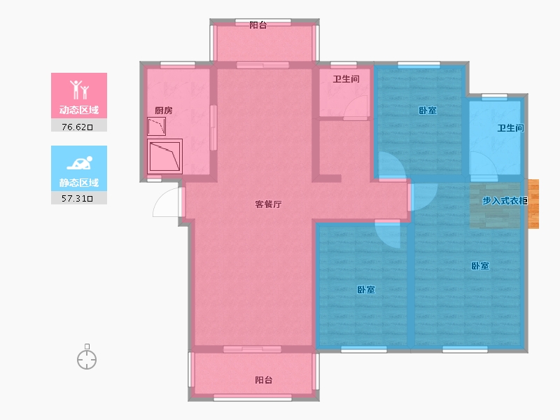 河南省-安阳市-天宏美好生活家园-118.00-户型库-动静分区