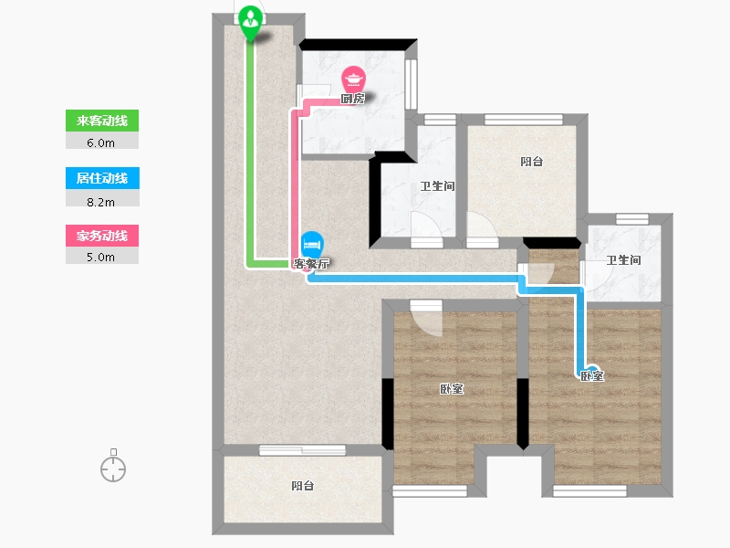 河南省-郑州市-保利金茂时光悦-70.99-户型库-动静线