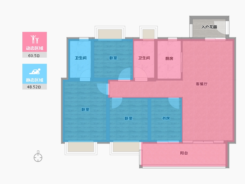 福建省-泉州市-石狮旭辉城-102.00-户型库-动静分区