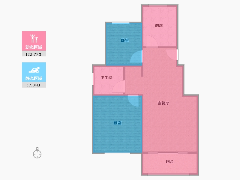 浙江省-绍兴市-三花景成府-167.71-户型库-动静分区