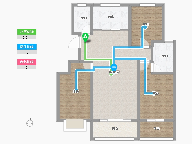 安徽省-宣城市-旌德状元府-89.96-户型库-动静线